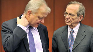Olli Rehn e Pier Carlo Padoan