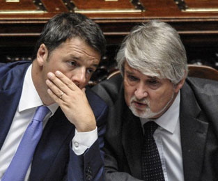 Matteo Renzi e Giuliano Poletti