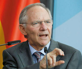 Il ministro delle Finanze tedesco Wolfgang Schäuble