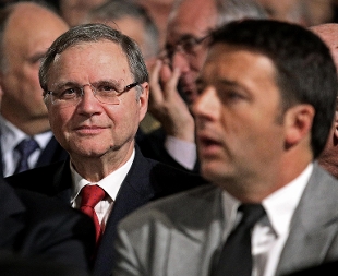 Ignazio Visco e Matteo Renzi